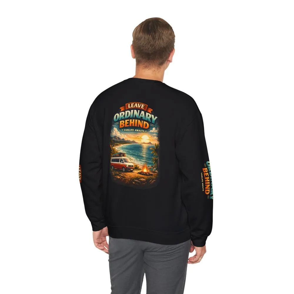 9180911120490661399_2048.jpeg Unisex Heavy Blend™ Crewneck Sweatshirt — "Leave Ordinary Behind" Design Scenic-Line