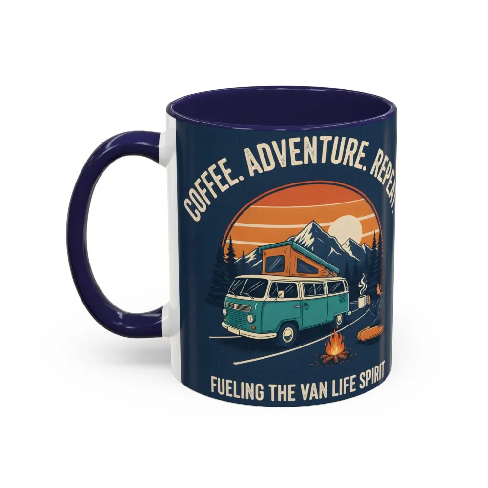 9184436143821799328_2048.jpeg Accent Coffee Mug (11, 15oz) - "Coffee. Adventure. Repeat."
