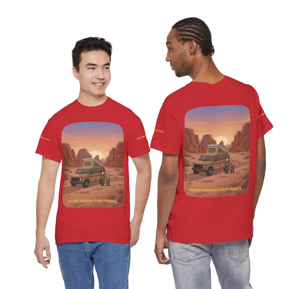 9201777999728206471_2048.jpeg Unisex Heavy Cotton Tee — "Desert Dreams Dusty Roads" Design Sitcom-Line