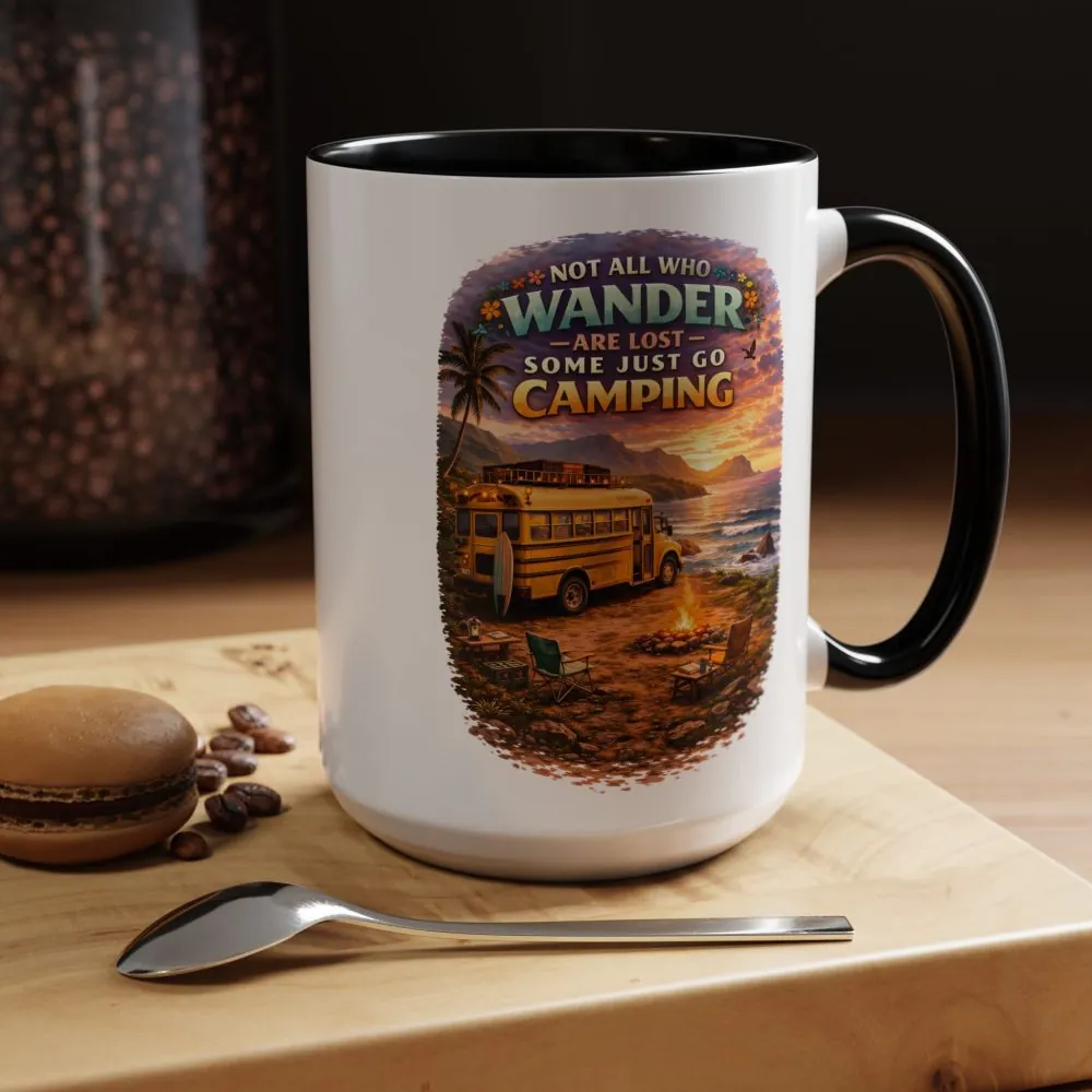 9203080539763869784_2048.jpeg Accent Coffee Mug (11, 15oz) — "Not All Who Wander Are Lost" Design Scenic-Line