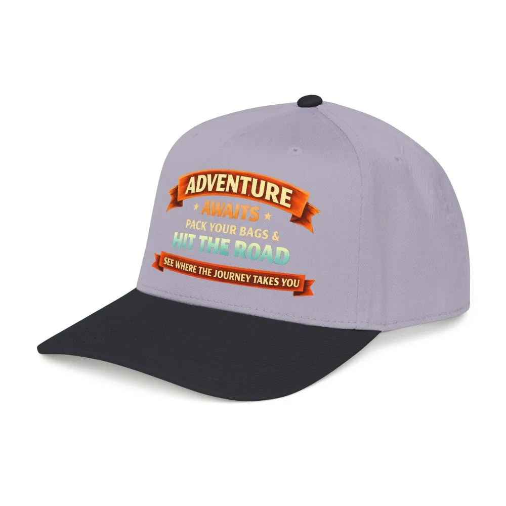 9209137542476488033_2048.jpeg Baseball Cap - "Adventure Awaits-Pack Your Bags" Design Scenic-Line