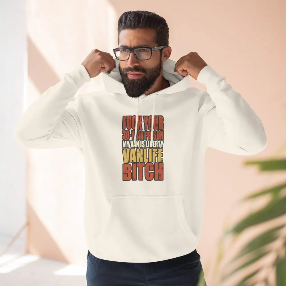 Three-Panel Fleece Hoodie - "Fuck Your 30 Year" Design F**K-Line