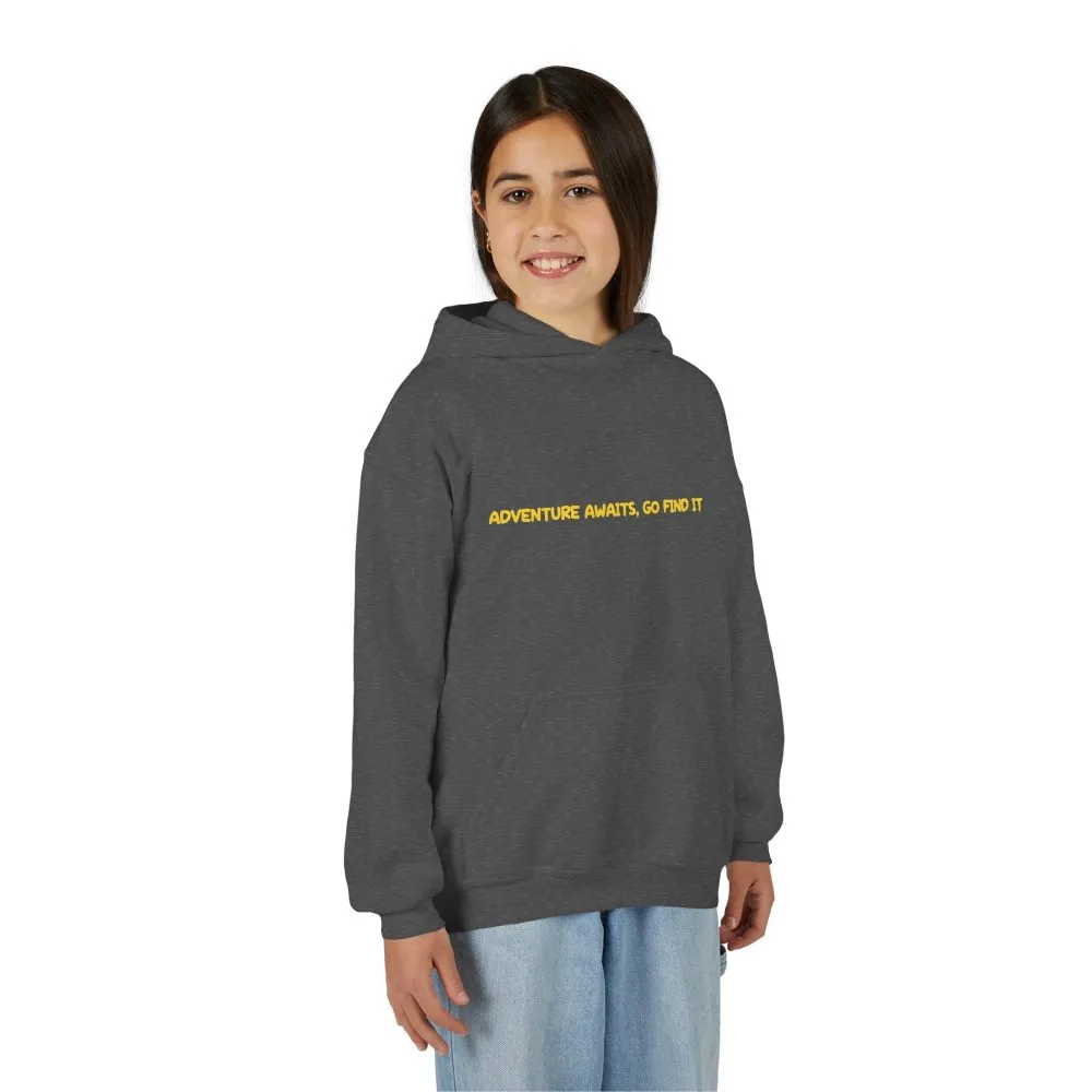 9257060831802272631_2048.jpeg Youth Hoodie(Gildan) – "Adventure Awaits-Go Find It" (Design Sitcom-Line)