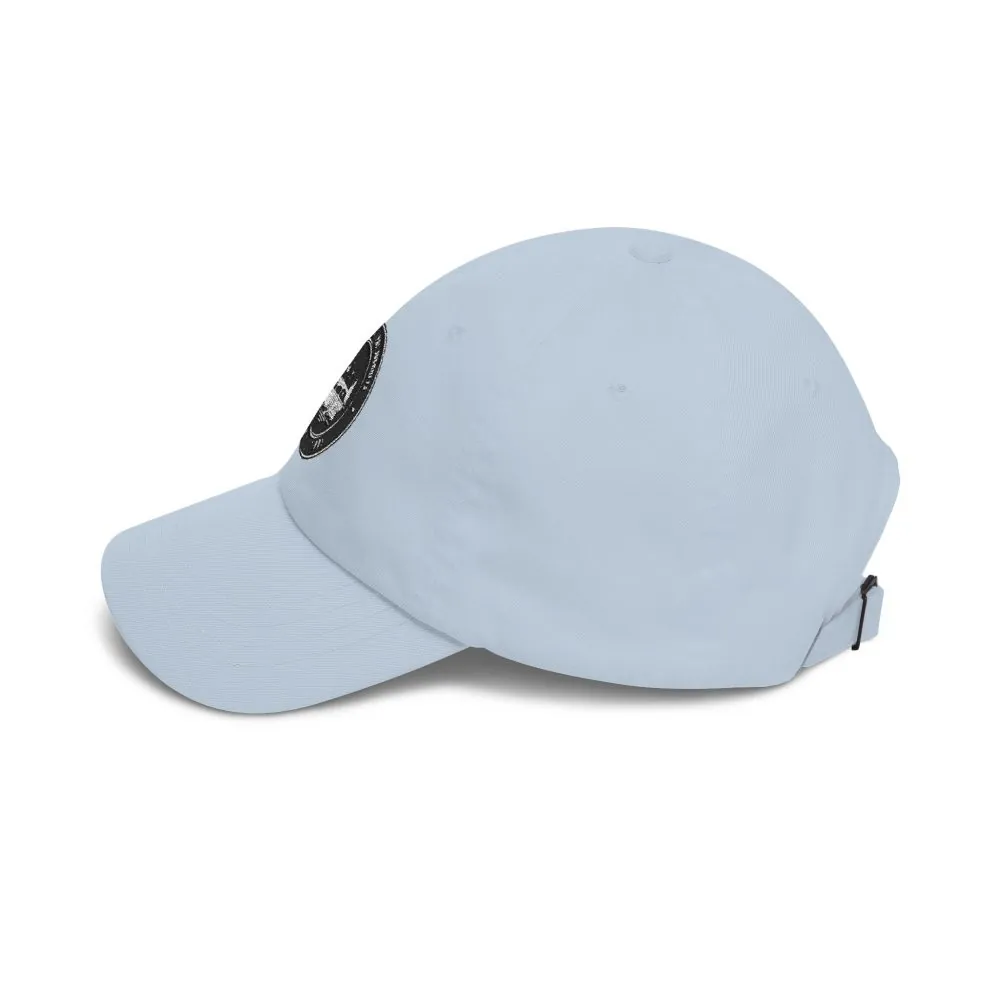 Dad Cap - "ROAD WHERE MADE FOR JOURNEYS-NOT DESTINATIONS" Vintage National Park Stamp Hat