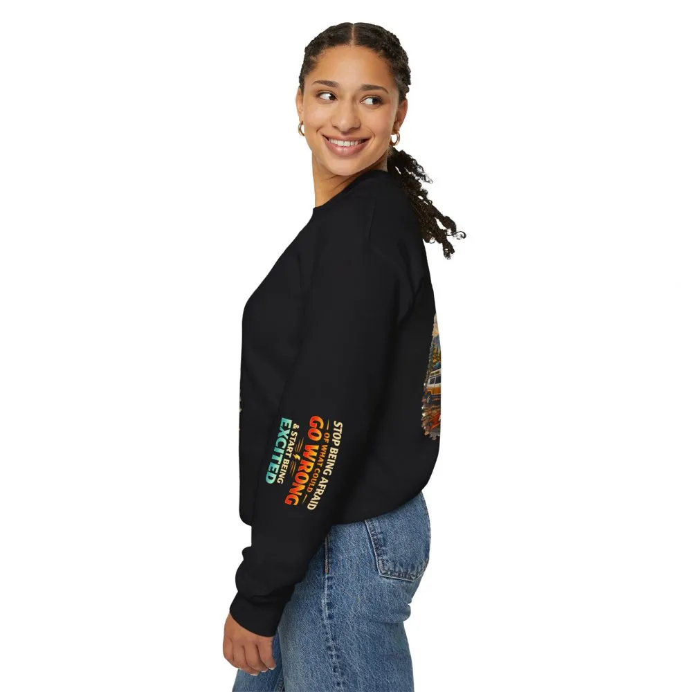 9276641420911326642_2048.jpeg Unisex Heavy Blend™ Crewneck Sweatshirt — "Stop Being Afraid Of What Could Go Wrong" Design Scenic-Line