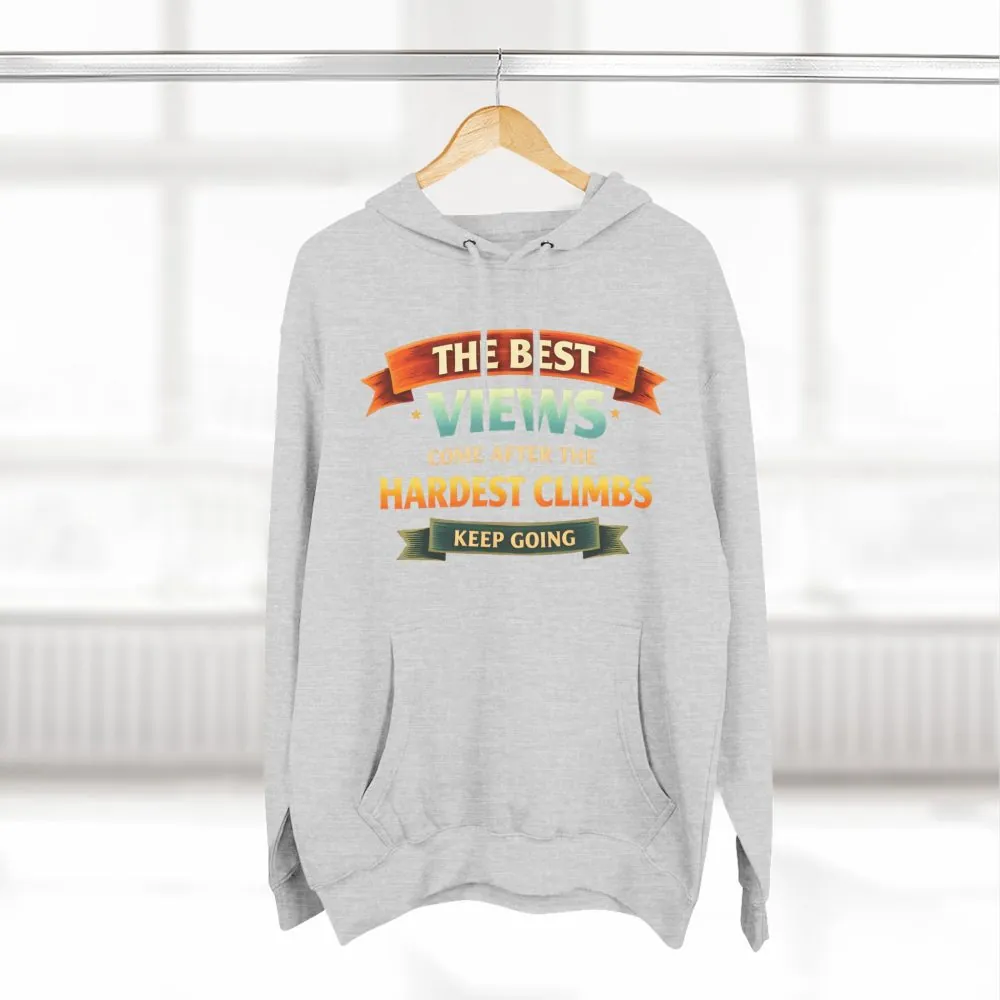 9293657752980125053_2048.jpeg Three-Panel Fleece Hoodie - "The Best Views" Design Scenic-Line