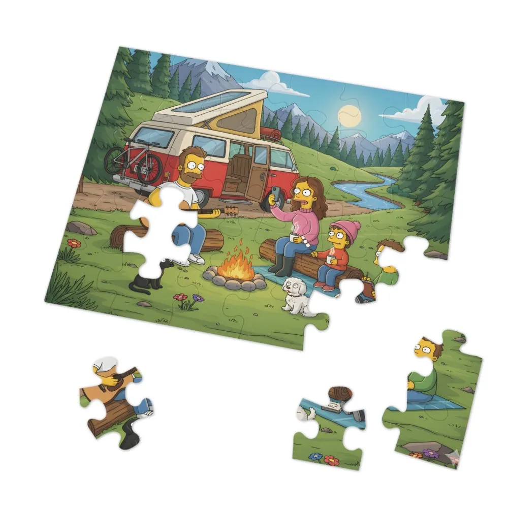 9321309137000427828_2048.jpeg Jigsaw Puzzle with Tin — Scenic Campervan Campfire