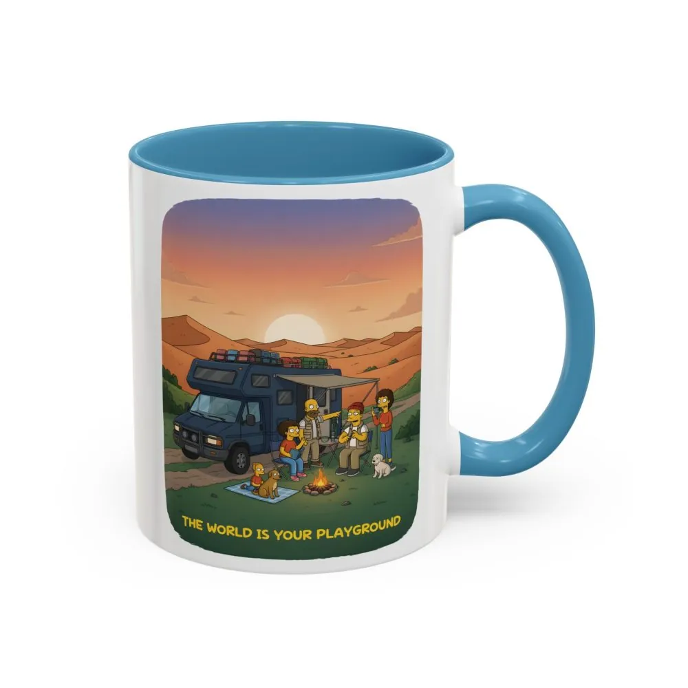 934683022571479839_2048.jpeg Accent Coffee Mug (11, 15oz) — "The World Is Your playground" Design Sitcom-Line