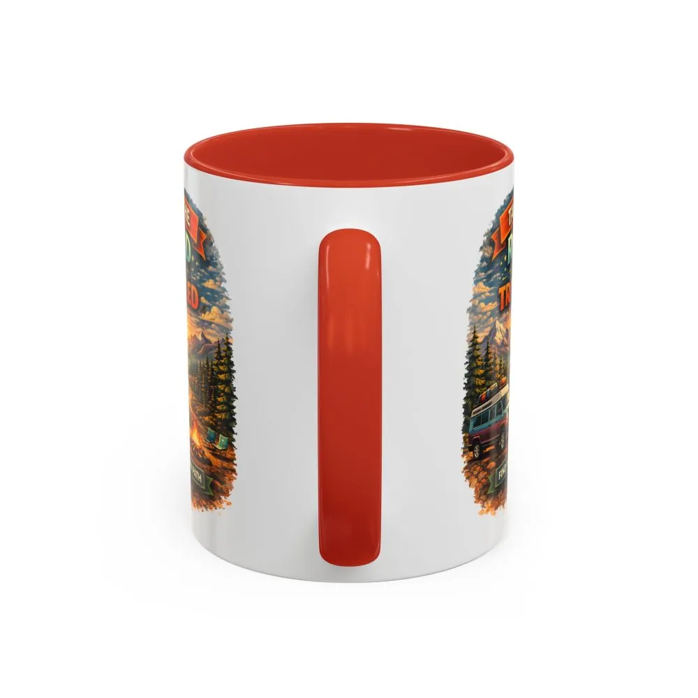 9364483377261171085_2048.jpeg Accent Coffee Mug (11, 15oz) — "Take The Road Less Traveled" Design Scenic-Line