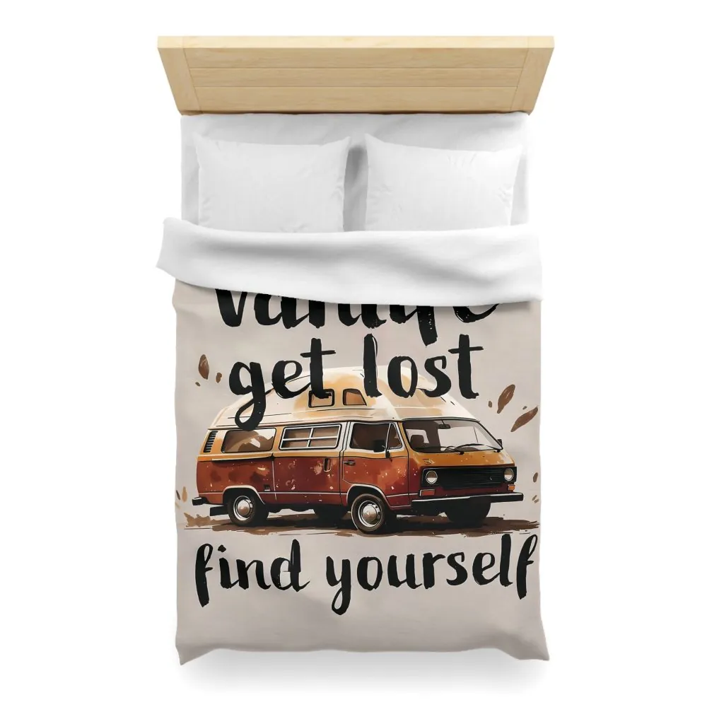 9366886500988710083_2048.jpeg Duvet Cover – “Vanlife Get Lost Find Yourself” Retro Camper Bedding