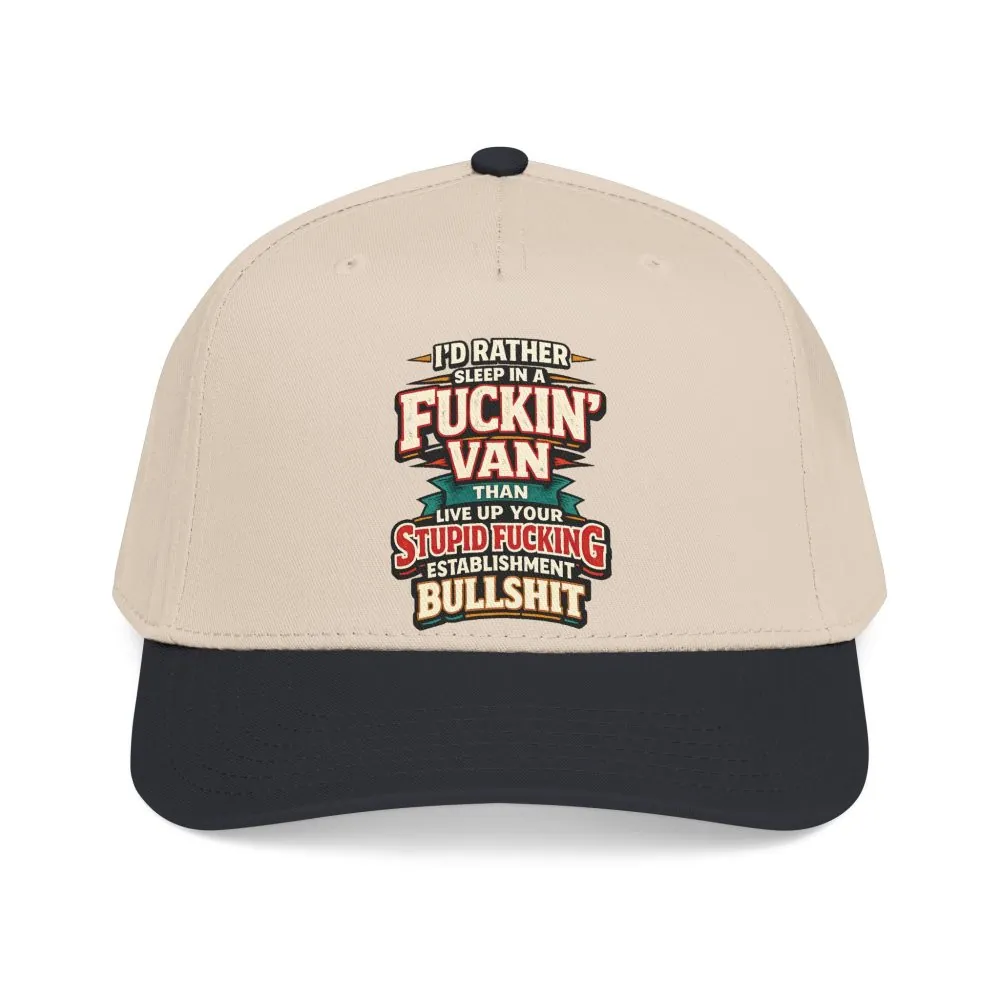 937544846855699238_2048.jpeg Baseball Cap - "I´d Rather Sleep in A Fucking Van" Design F**K-Line