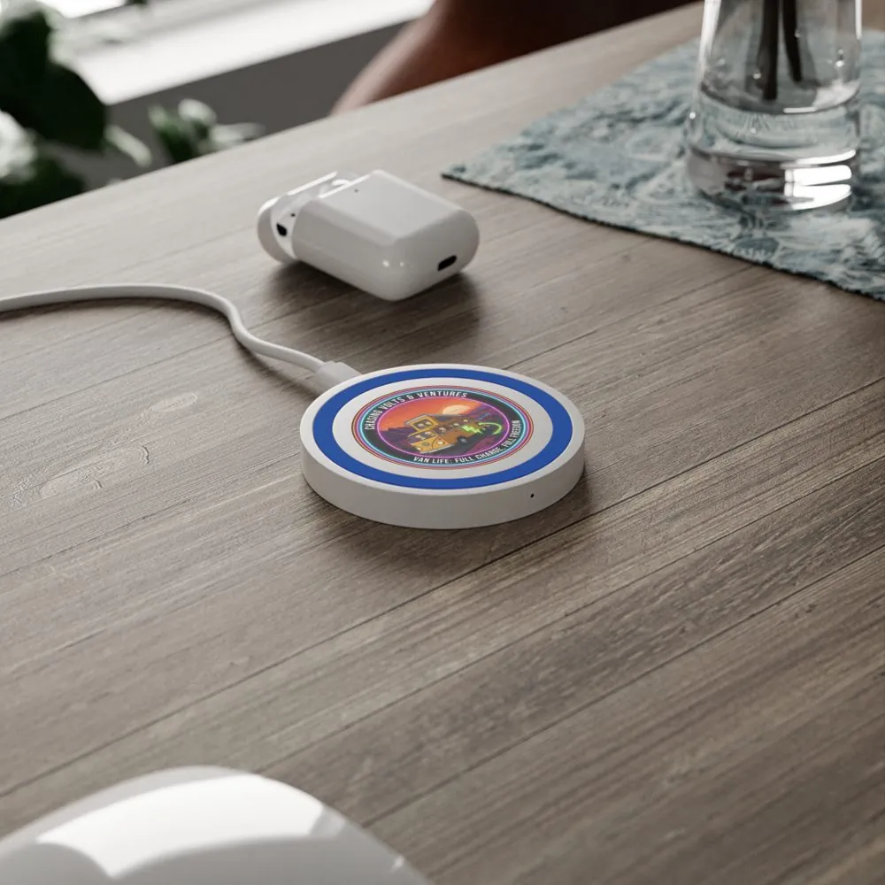 Wireless Charging Pad — "Van Life: Full Charge, Full Freedom" Simpsons Style Camper Design