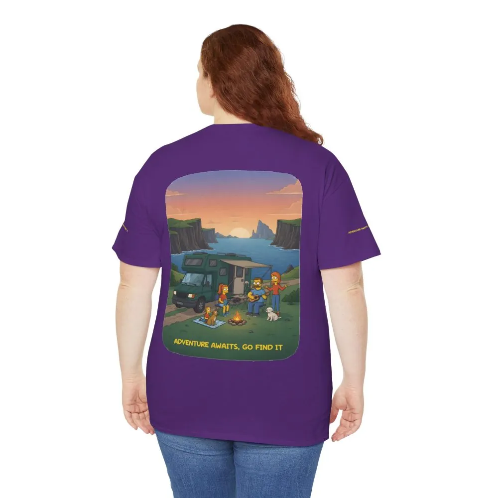 9426606371153014374_2048.jpeg Unisex Heavy Cotton Tee — "Adventure Awaits-Go Find It" Design Sitcom-Line
