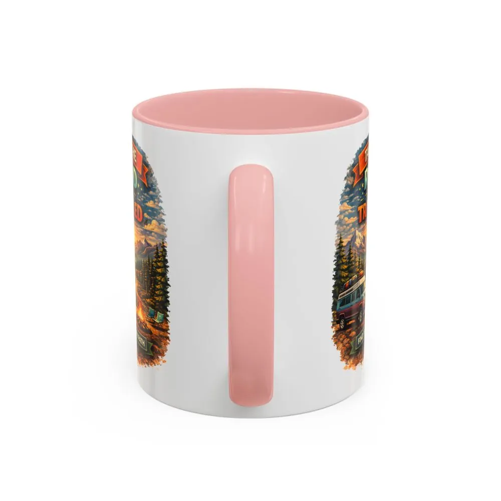 9474536518820688278_2048.jpeg Accent Coffee Mug (11, 15oz) — "Take The Road Less Traveled" Design Scenic-Line