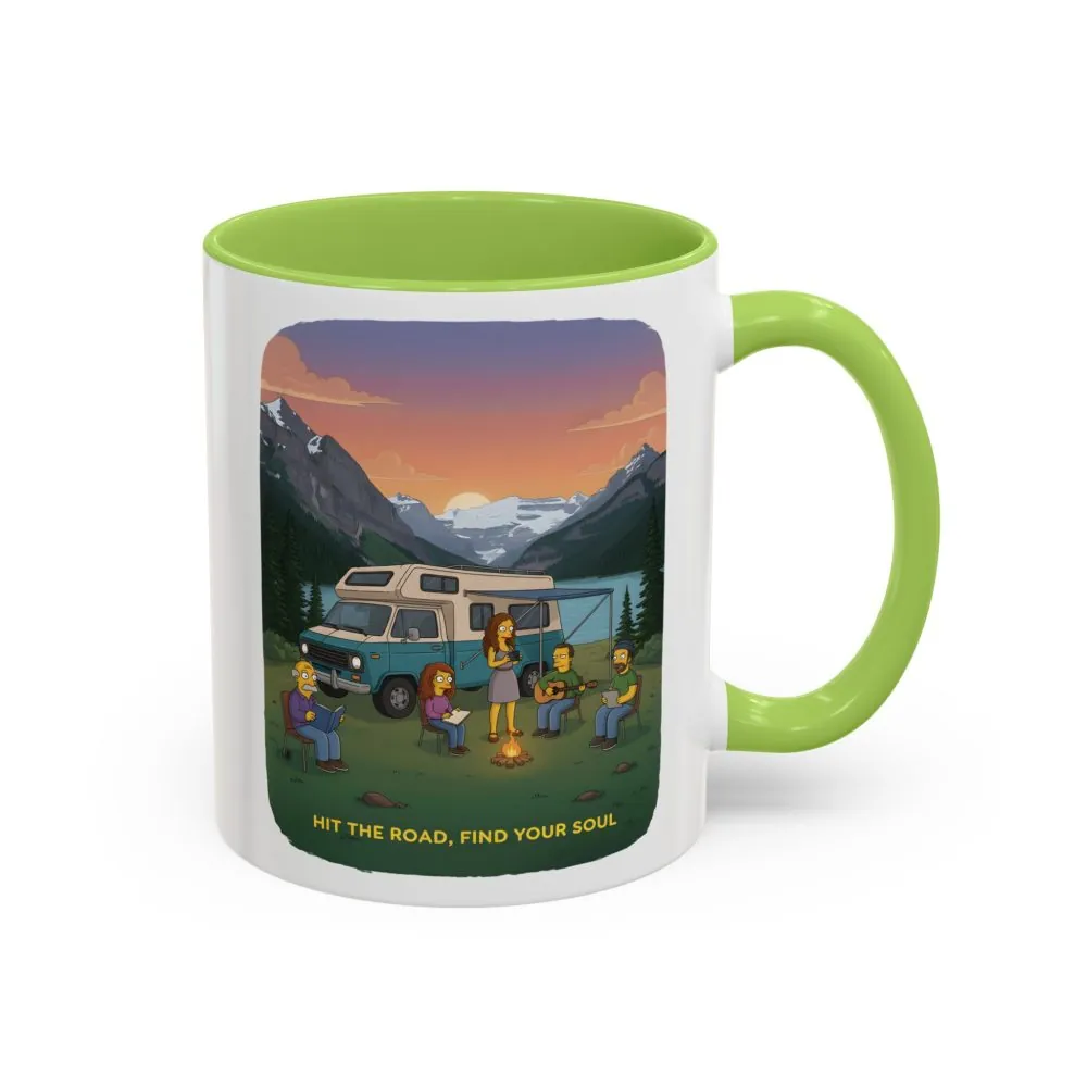 9482423409775054792_2048.jpeg Accent Coffee Mug (11, 15oz) — "Hit The Road-Find Your Soul" Design Sitcom-Line