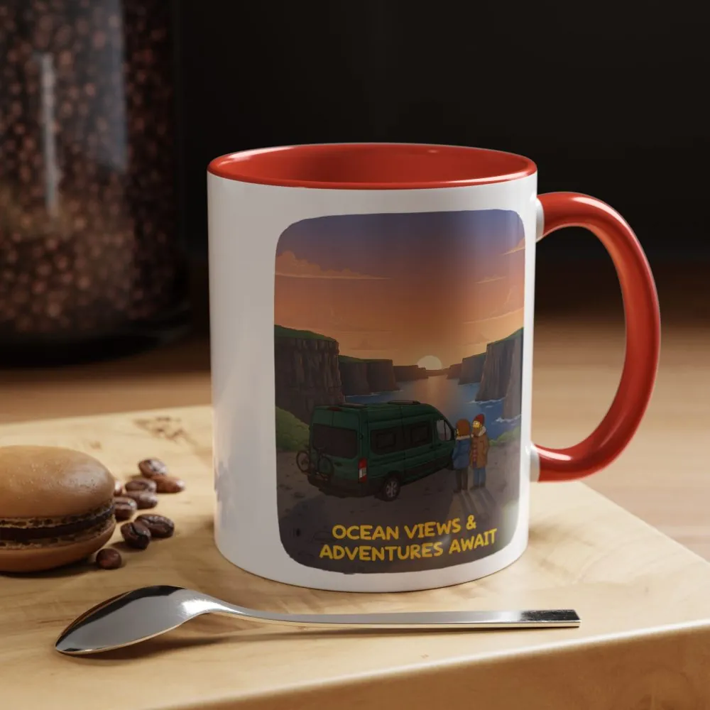 9483215354413127889_2048.jpeg Accent Coffee Mug (11, 15oz) — "Ocean Views-Adventures Awaits" Design Sitcom-Line