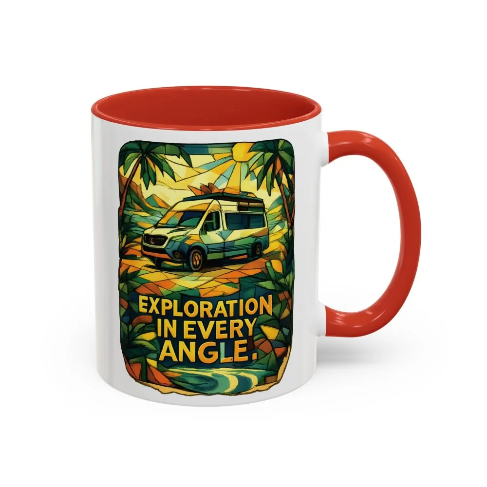 9488482159215097554_2048.jpeg Accent Coffee Mug (11, 15oz) — "Exploration In Every Angle" Design Cubic-Line