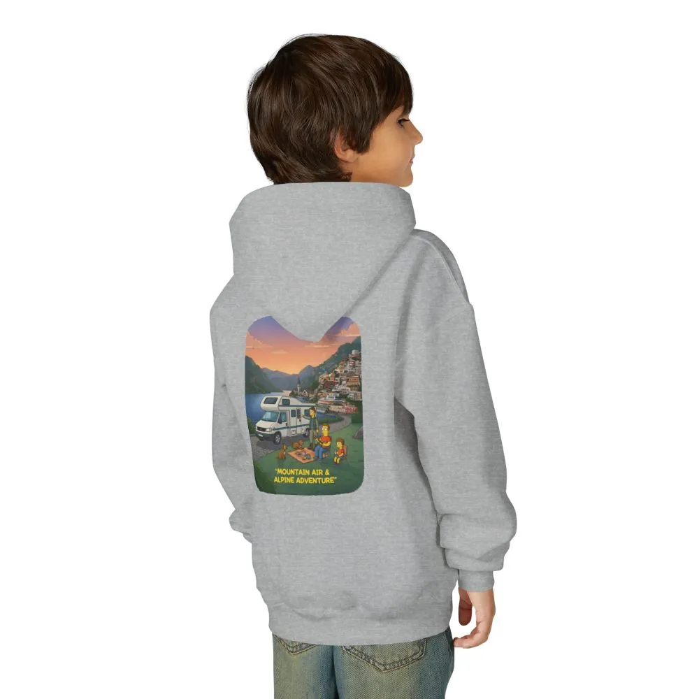 9491535953474695898_2048.jpeg Youth Hoodie(Gildan) – "Mountain Air-Alpine Adventure" (Design Sitcom-Line)