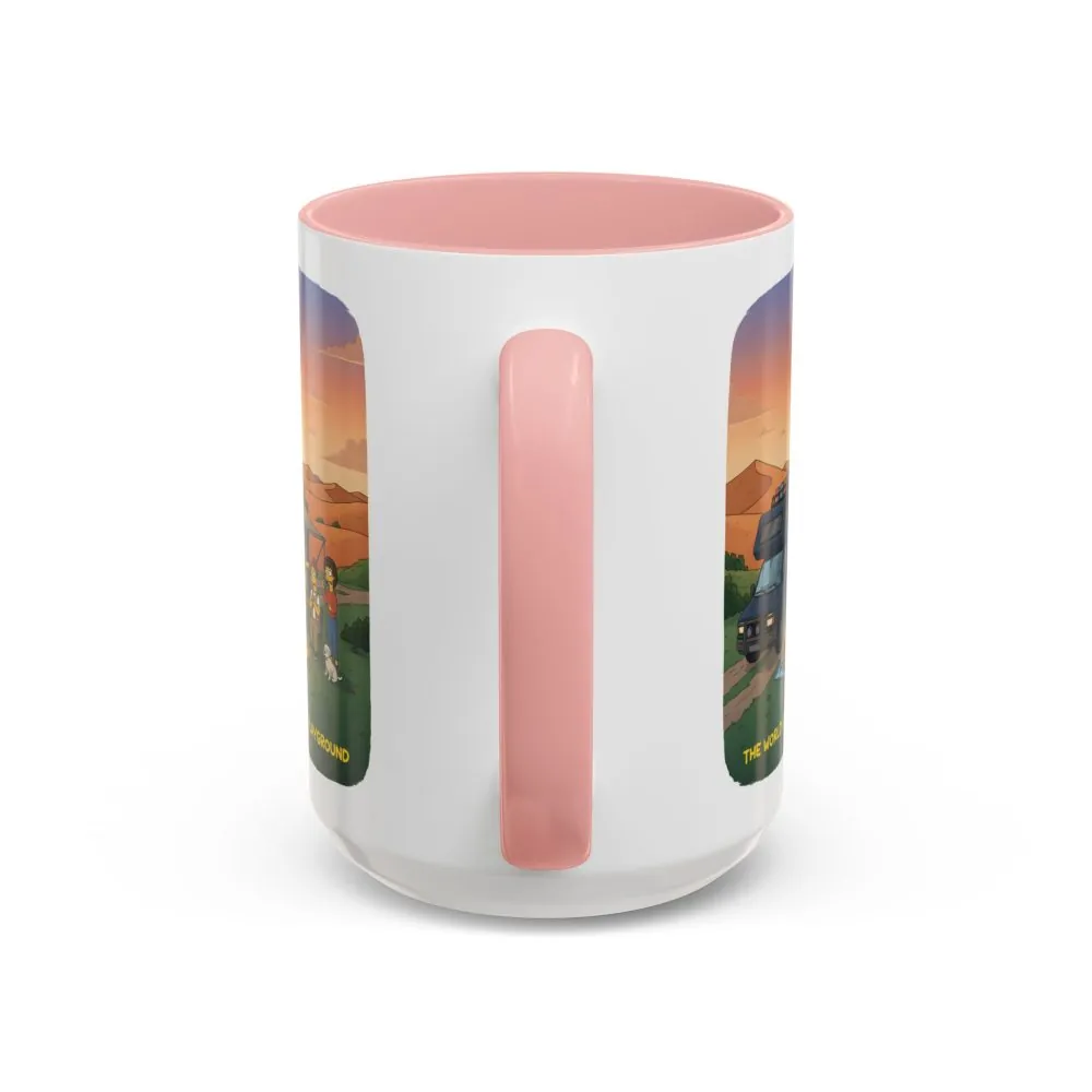 9517952941317456053_2048.jpeg Accent Coffee Mug (11, 15oz) — "The World Is Your playground" Design Sitcom-Line