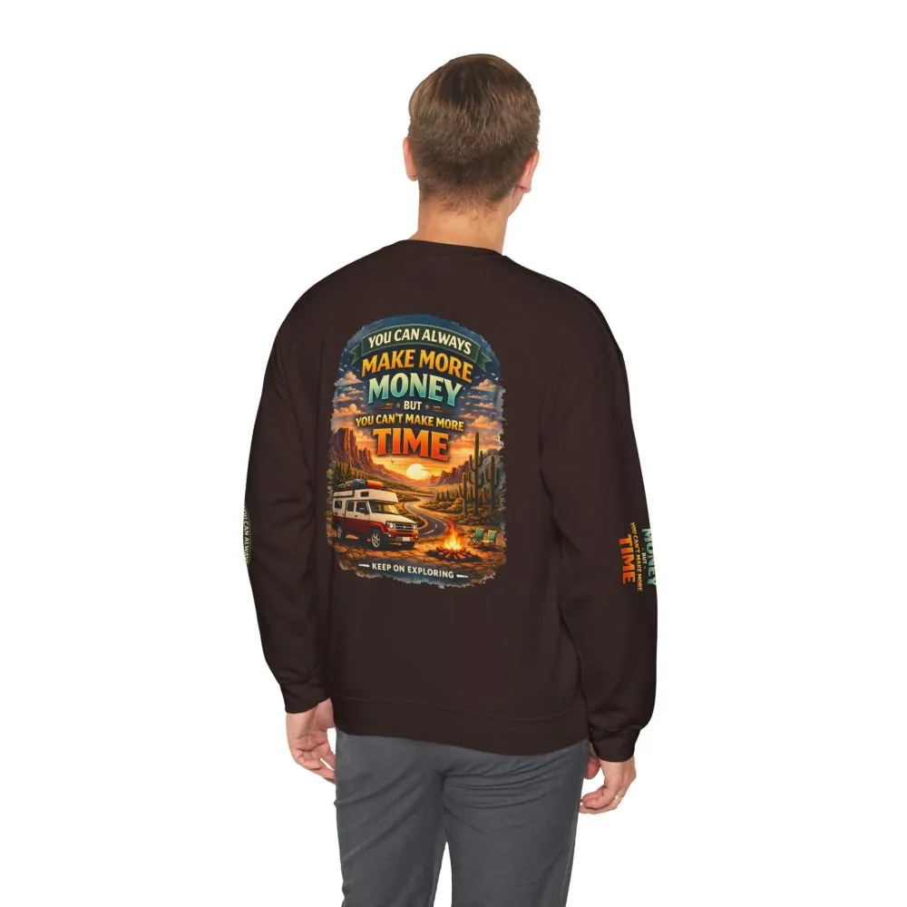 9524457270525626019_2048.jpeg Unisex Heavy Blend™ Crewneck Sweatshirt — "You Can Always Make More Money" Design Scenic-Line