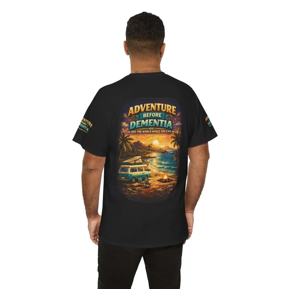 9530510434007573137_2048.jpeg Unisex Heavy Cotton Tee — "Adventure Before Dementia" Design Scenic-Line