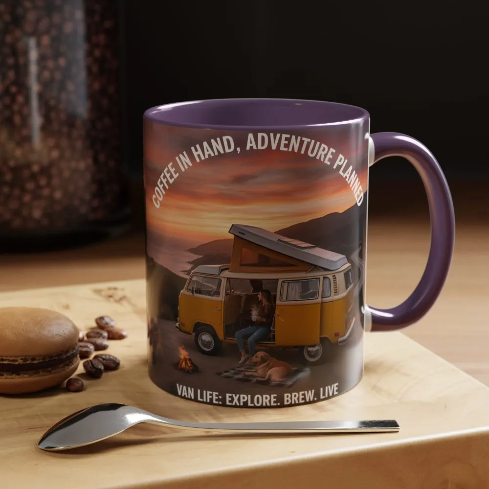 953808561386262498_2048.jpeg Accent Coffee Mug (11, 15oz) - "Coffee in Hand, Adventure Planned"