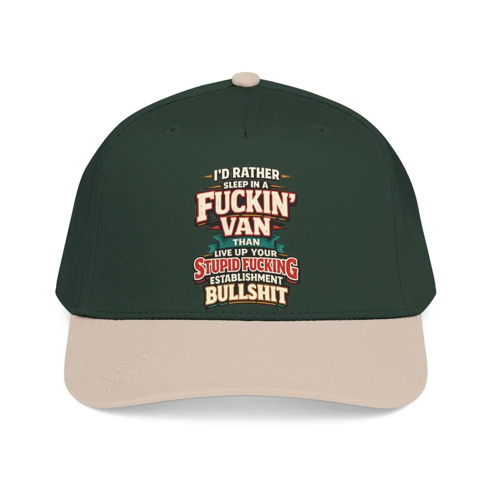 9550203411865390649_2048.jpeg Baseball Cap - "I´d Rather Sleep in A Fucking Van" Design F**K-Line