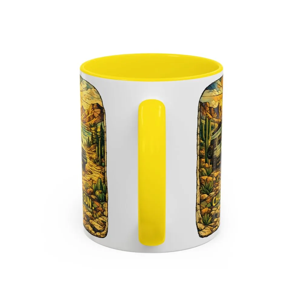 9588219469138768610_2048.jpeg Accent Coffee Mug (11, 15oz) — "Chase The Sun" Design Cubic-Line