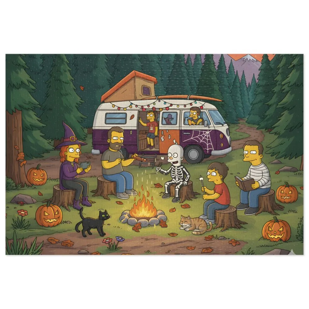 9613405040651360589_2048.jpeg Jigsaw Puzzle with Tin — Autumn Camping Jigsaw Halloween