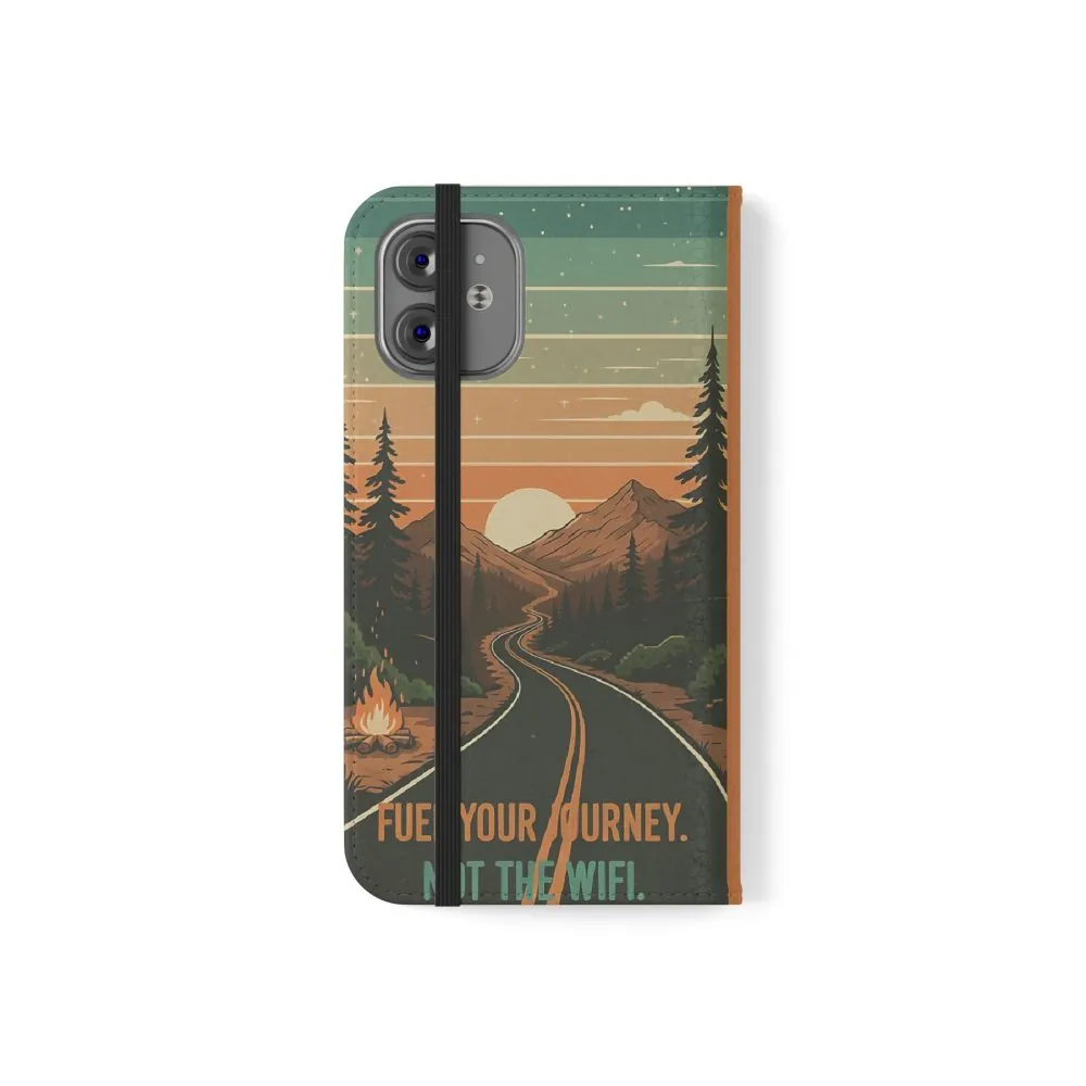 963428249874840930_2048.jpeg Flip Phone Case — "Adventure Awaits Unplug & Drive" Wallet Case