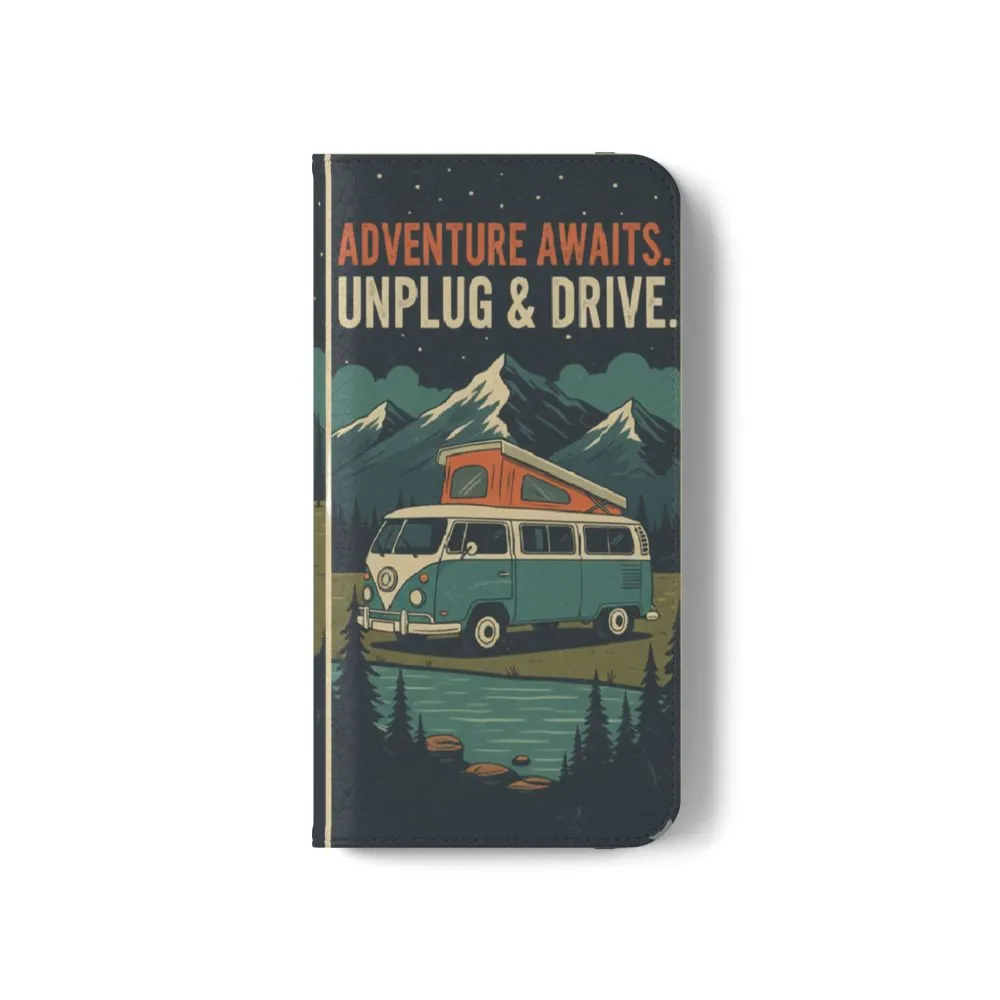 Flip Phone Case — "Fuel Your Journey, Not the Wifi" Wallet Cover