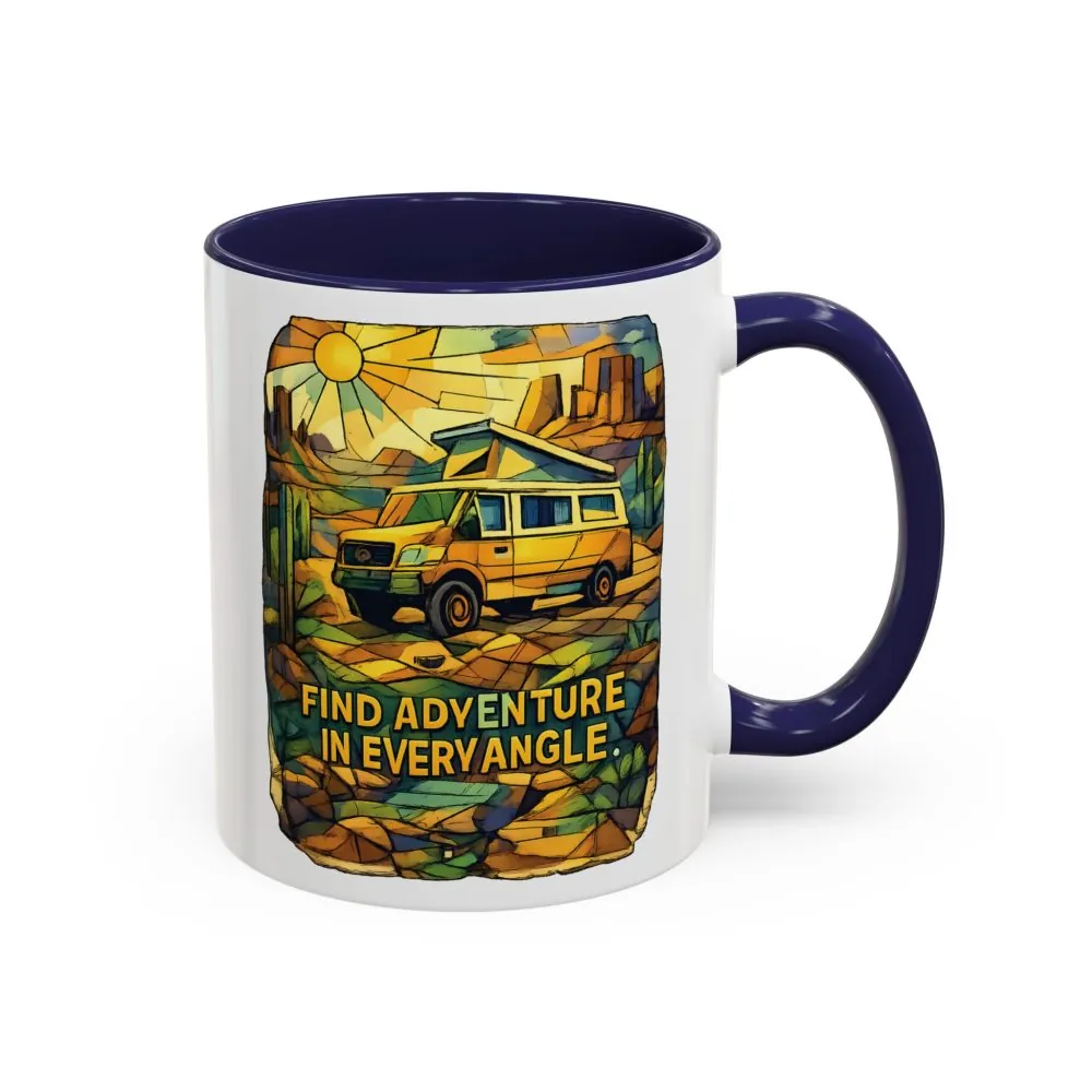 9691559192625570490_2048.jpeg Accent Coffee Mug (11, 15oz) — "Find Adventure In Every Corner" Design Cubic-Line