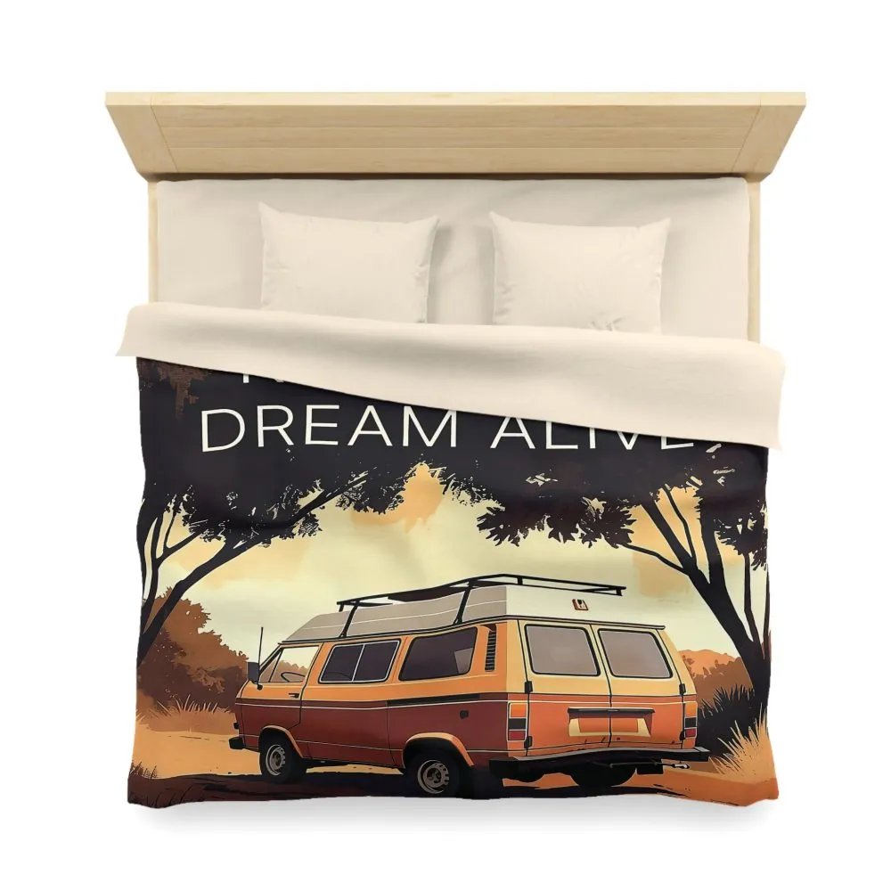 9703193465784417159_2048.jpeg Duvet Cover – "Vanlife Keep Your Dream Alive" Retro Camper Bedding