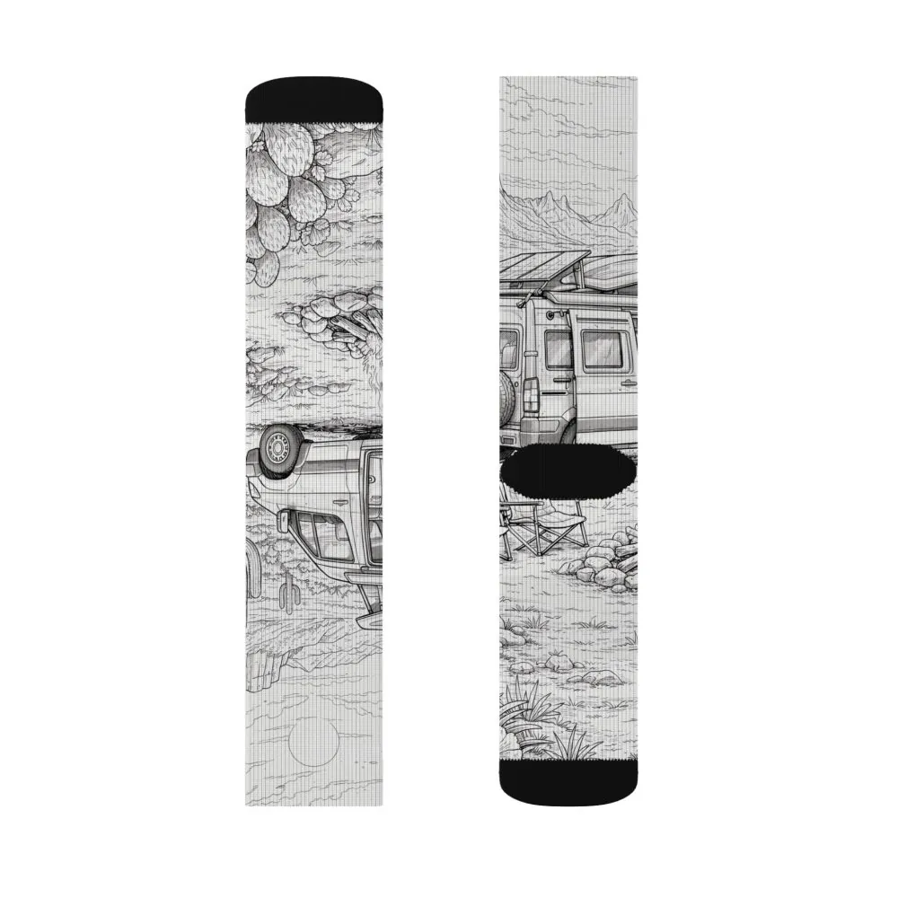 9731324558637403427_2048.jpeg Sublimation Socks — Retro Camper Roadtrip Crew Socks
