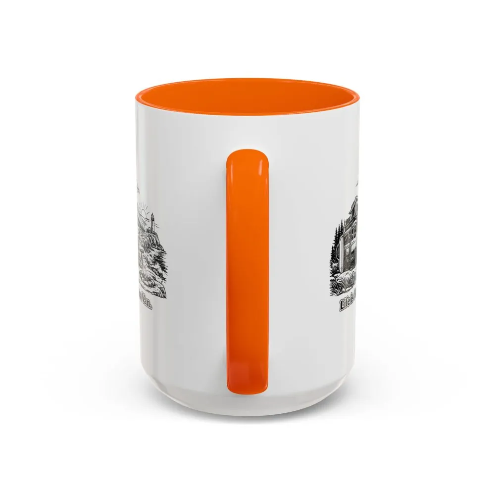 Accent Coffee Mug (11, 15oz) — "Life Is Better In A Van" Design Minimal-Line