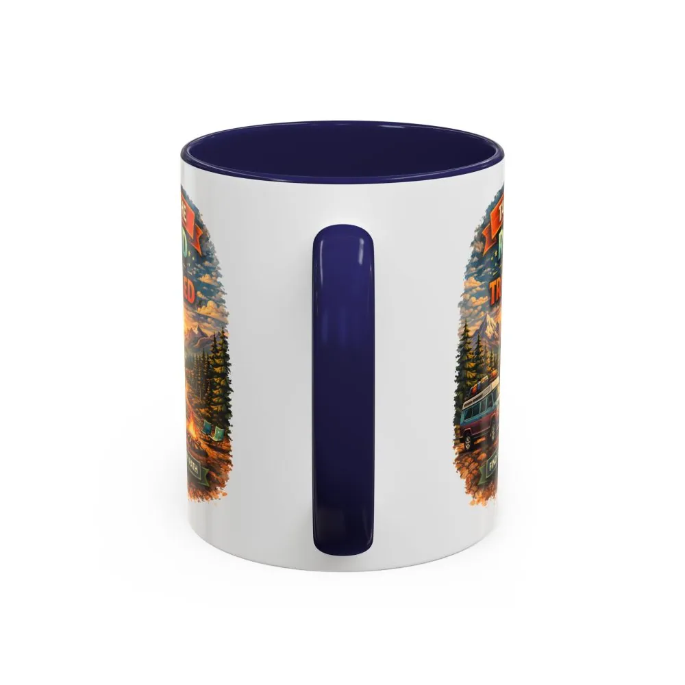 9772924913927198406_2048.jpeg Accent Coffee Mug (11, 15oz) — "Take The Road Less Traveled" Design Scenic-Line
