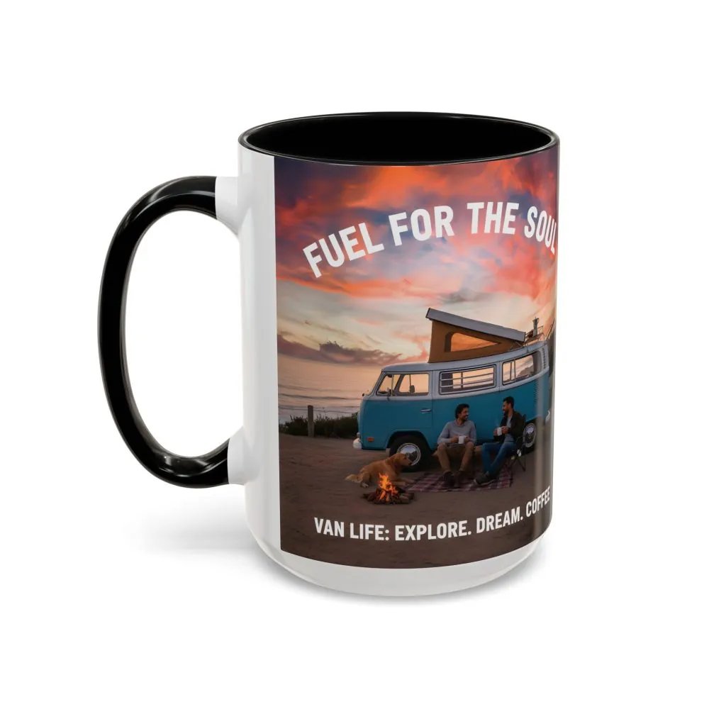 Accent Coffee Mug (11, 15oz) — "Fuel for the Soul"