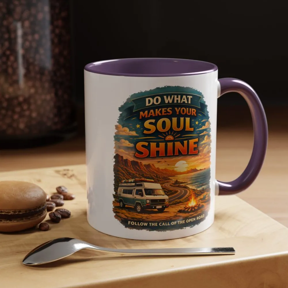 9833721930858598363_2048.jpeg Accent Coffee Mug (11, 15oz) — "Do What Makes Your Soul Shine" Design Scenic-Line
