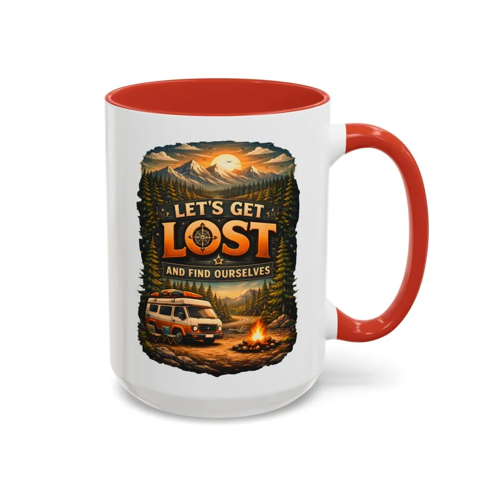 9842888615666548068_2048.jpeg Accent Coffee Mug (11, 15oz) — "Let´s Get Lost And Find Ourselfs" Design Scenic-Line