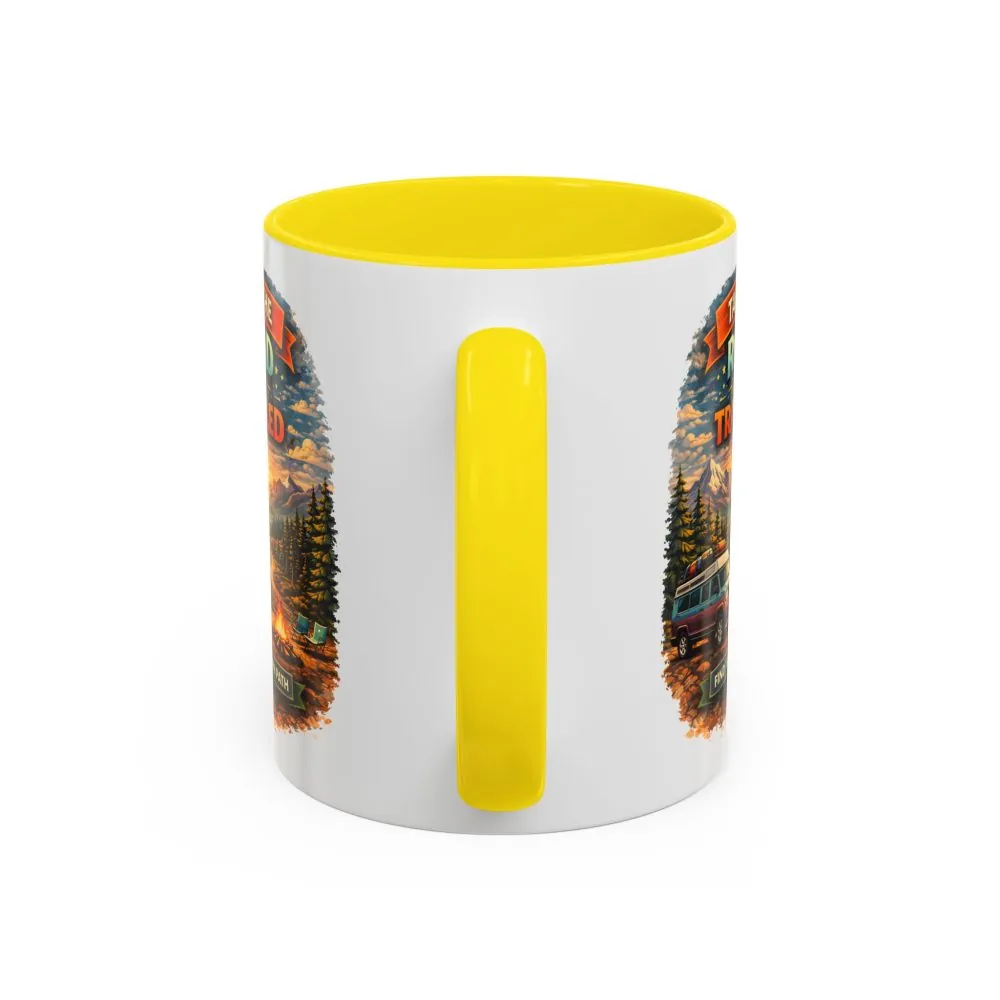 9843322341499615243_2048.jpeg Accent Coffee Mug (11, 15oz) — "Take The Road Less Traveled" Design Scenic-Line