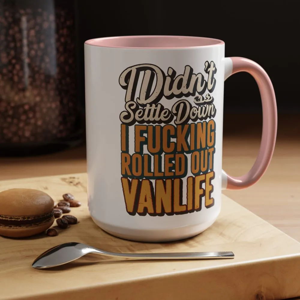 9869913137977497348_2048.jpeg Accent Coffee Mug (11, 15oz) — "Dind´t Settle Down" Design F**K-Line