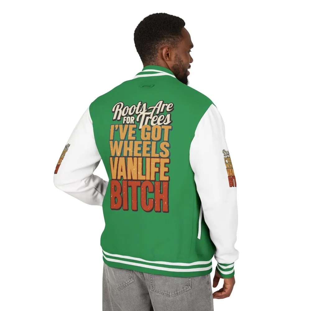 9912398043872085825_2048.jpeg Unisex Heavyweight Letterman Jacket — "Roots Are For Trees" Design F**K-Line