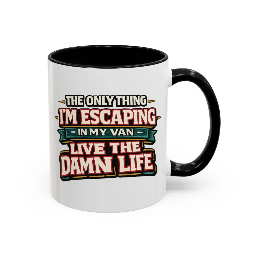 9914543085098837618_2048.jpeg Accent Coffee Mug (11, 15oz) — "The Only Thing I´m Escaping" Design F**K-Line