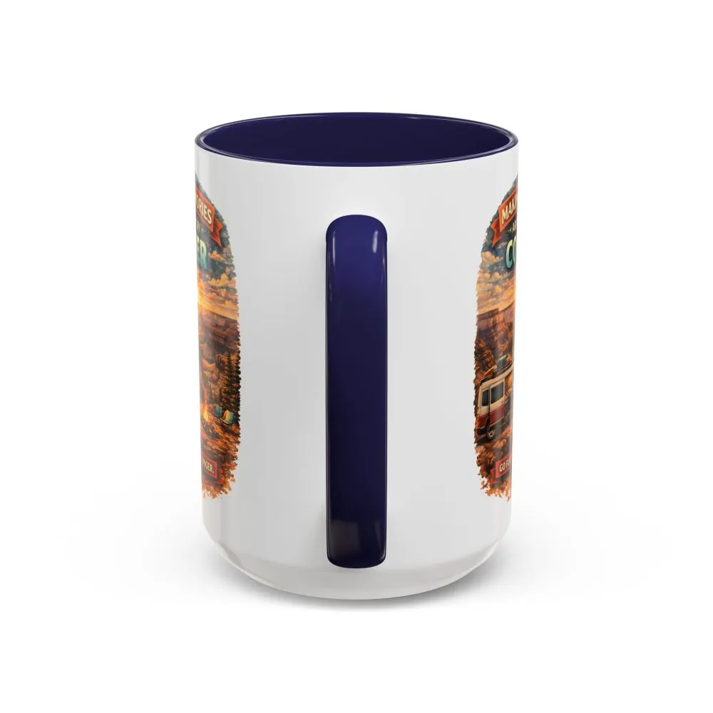 Accent Coffee Mug (11, 15oz) — "Making Memories Around Every Corner" Design Scenic-Line