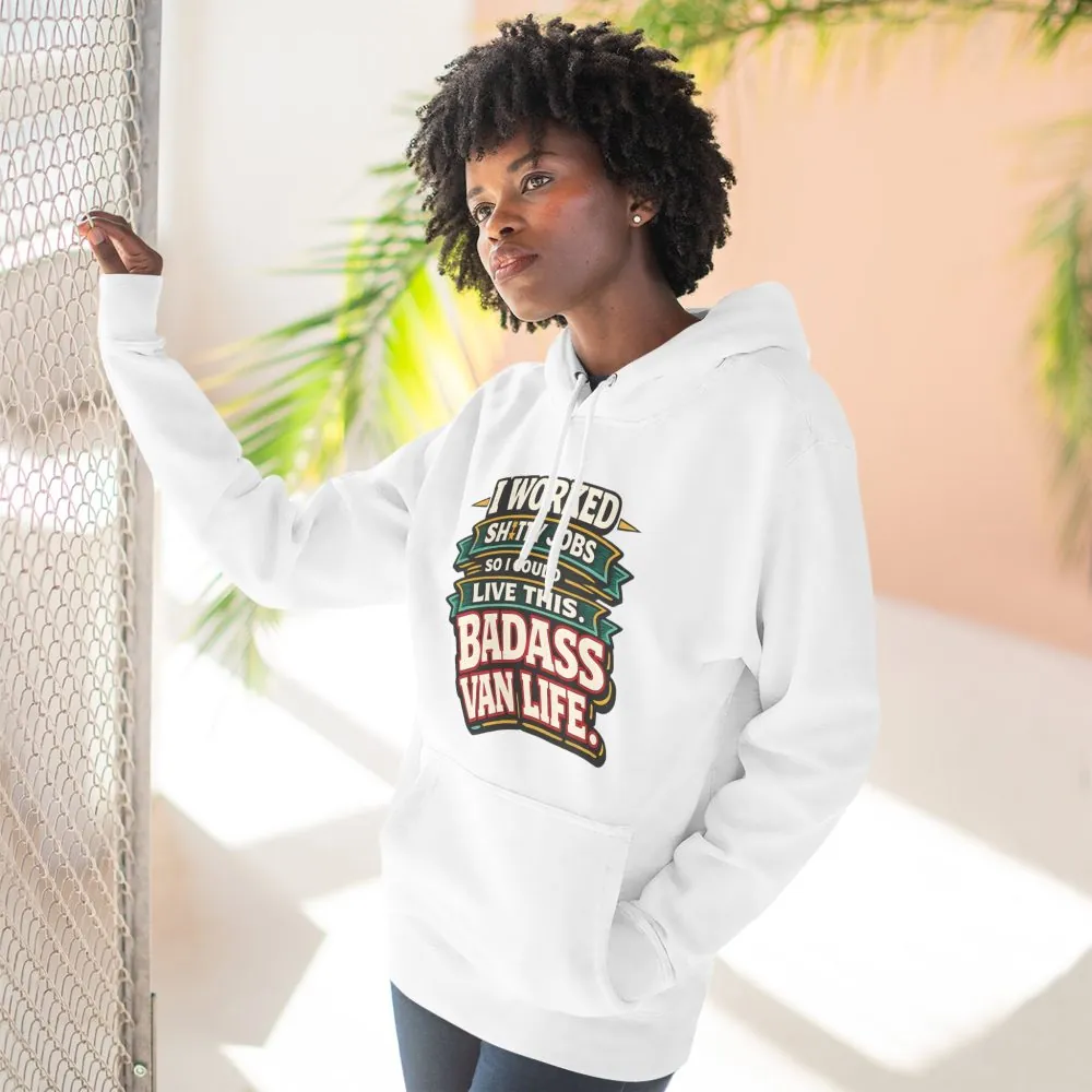 992187285072771131_2048.jpeg Three-Panel Fleece Hoodie - "I Worked Shitty Jobs" Design F**K-Line