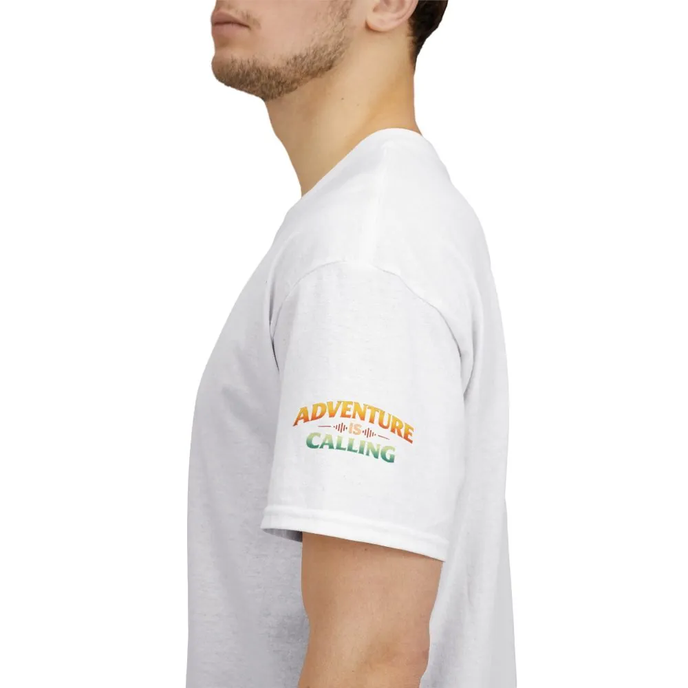 9923825779348388666_2048.jpeg Unisex Heavy Cotton Tee — "Adventure Is Calling" Design Scenic-Line