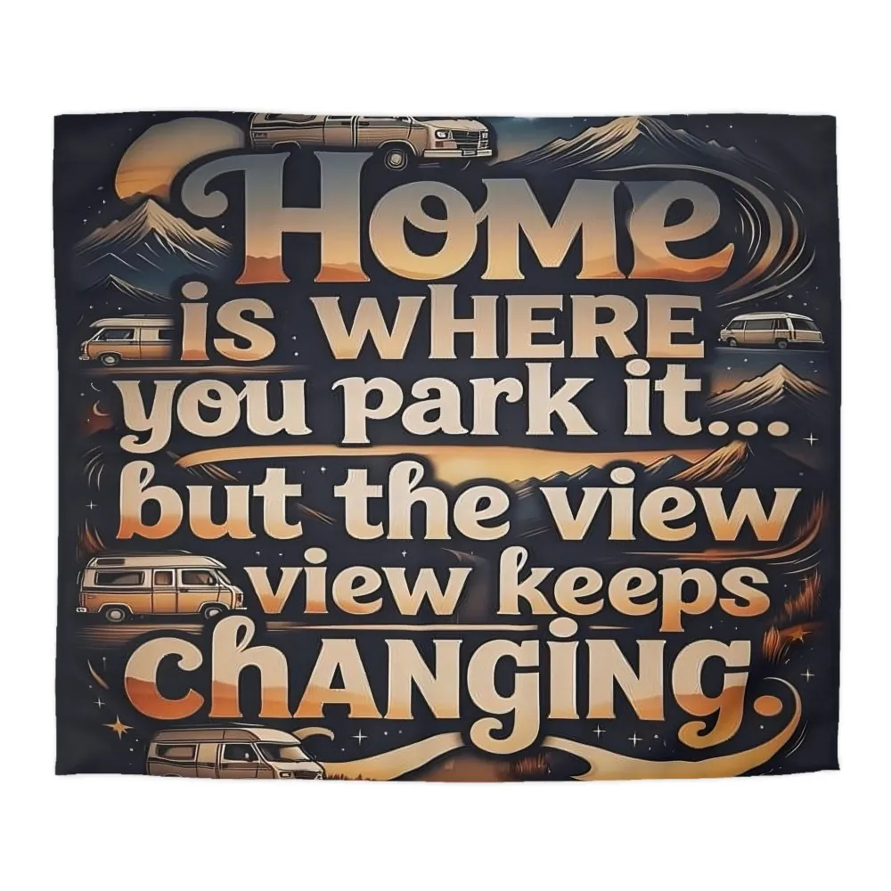9938286284467697709_2048.jpeg Duvet Cover - “Home Is Where You Park It… But The View Keeps Changing” Camper Van Bedding