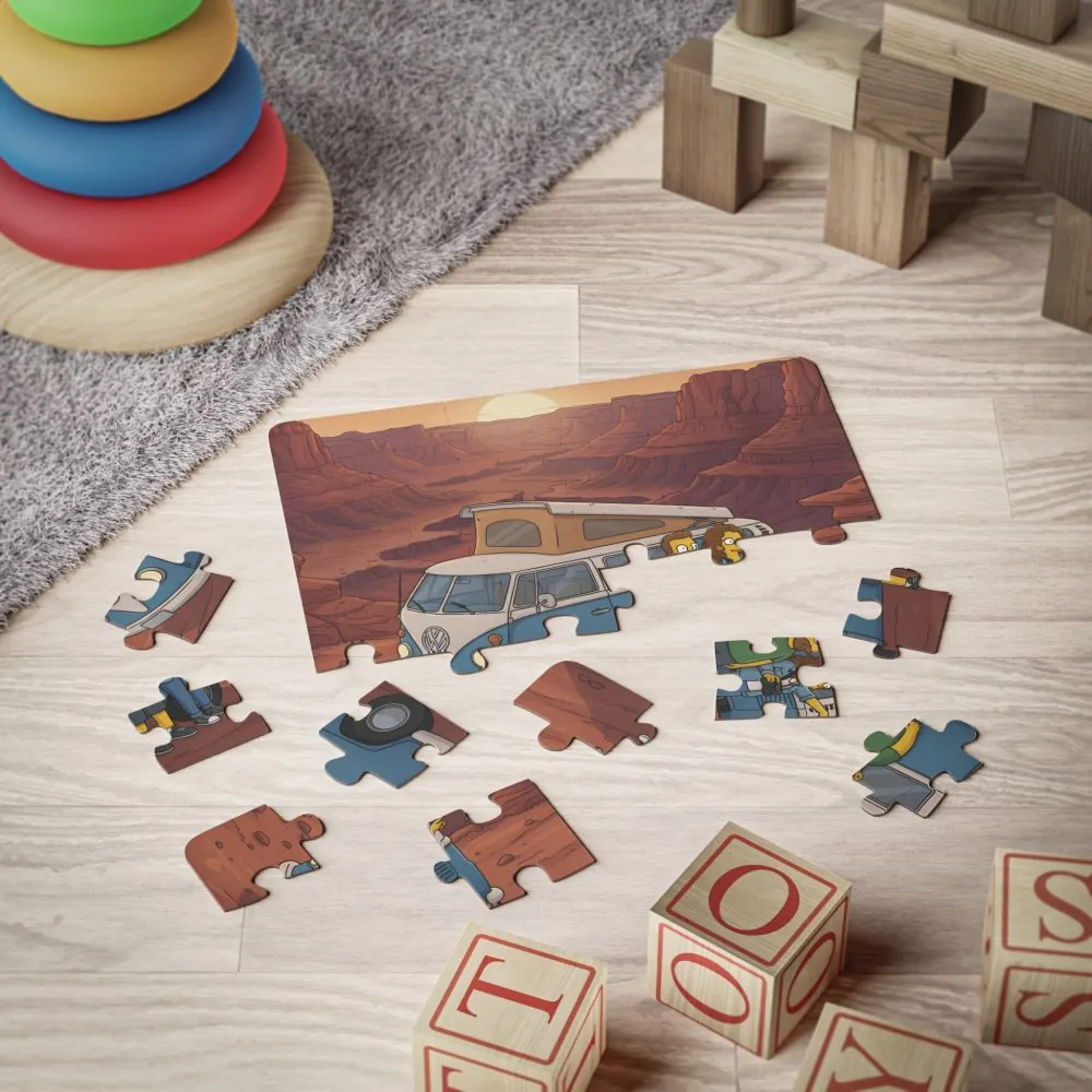 Kids' 30‑Piece Camping Puzzle — Family Camper Adventure