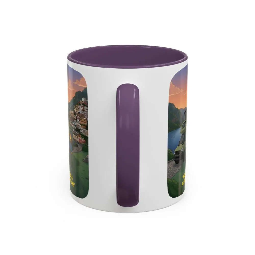 9966200857003839785_2048.jpeg Accent Coffee Mug (11, 15oz) — "Mountain Air And Alpine Adventure"" Design Sitcom-Line