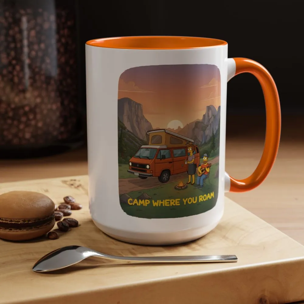 9970951519284994966_2048.jpeg Accent Coffee Mug (11, 15oz) — "Camp Where You Roam" Design Sitcom-Line
